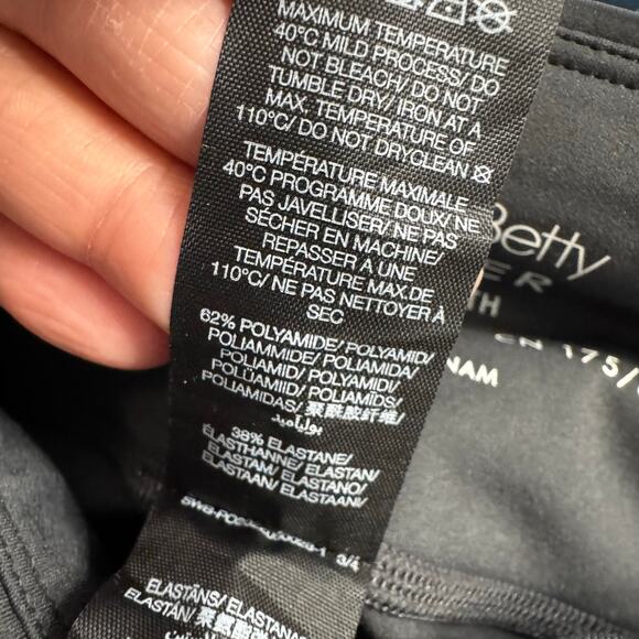 Sweaty Betty Power 7/8 Workout High Rise Leggings Slate Grey Stretch Womens Sz 8 - Picture 11 of 12